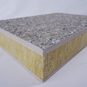 Water-in-Sand Stone-Texture Thermal Insulation Integrated Panel